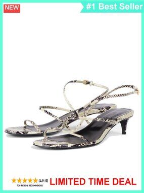 Strappy Kitten Heel Sandals Open Toe Summer Dress Shoes
